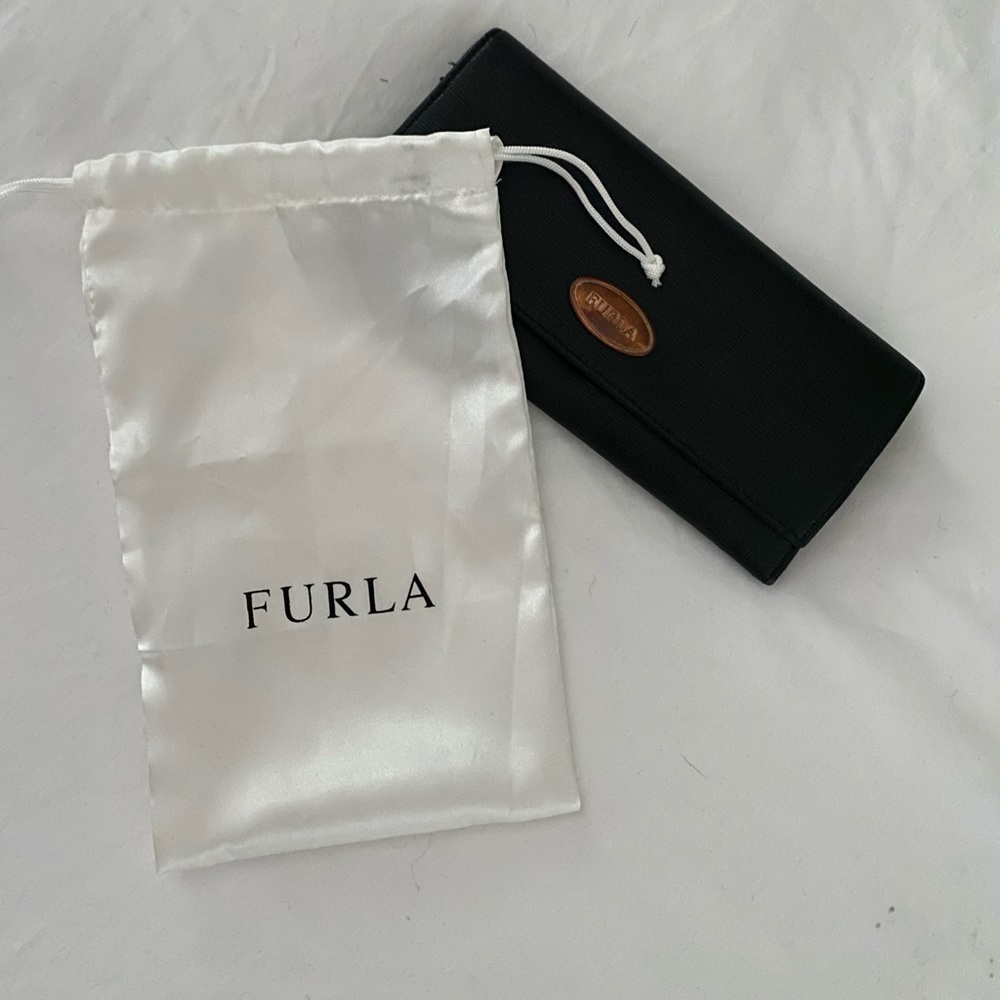 Furla Black Wallet with branded dust bag